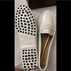 White Tods Loafers size 36 never worn bought from Milan Italy.
